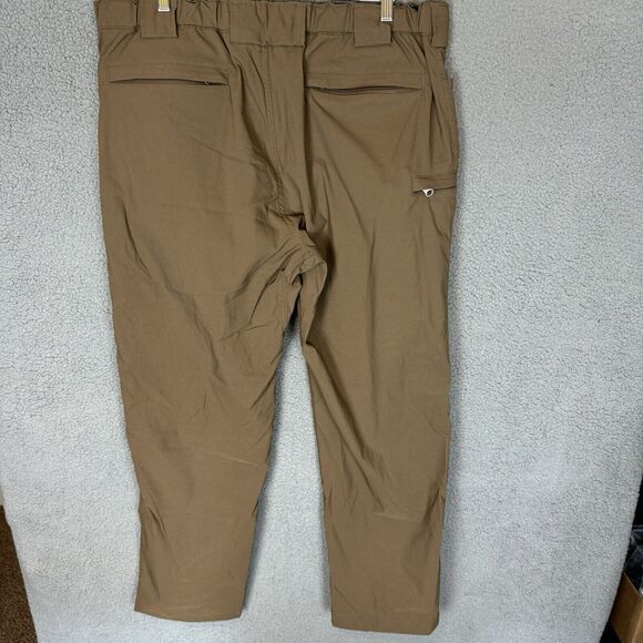 Duluth Trading Co. Pants Mens XLx32 Brown Nylon Spandex Elastic Waist Hiking - Picture 3 of 7